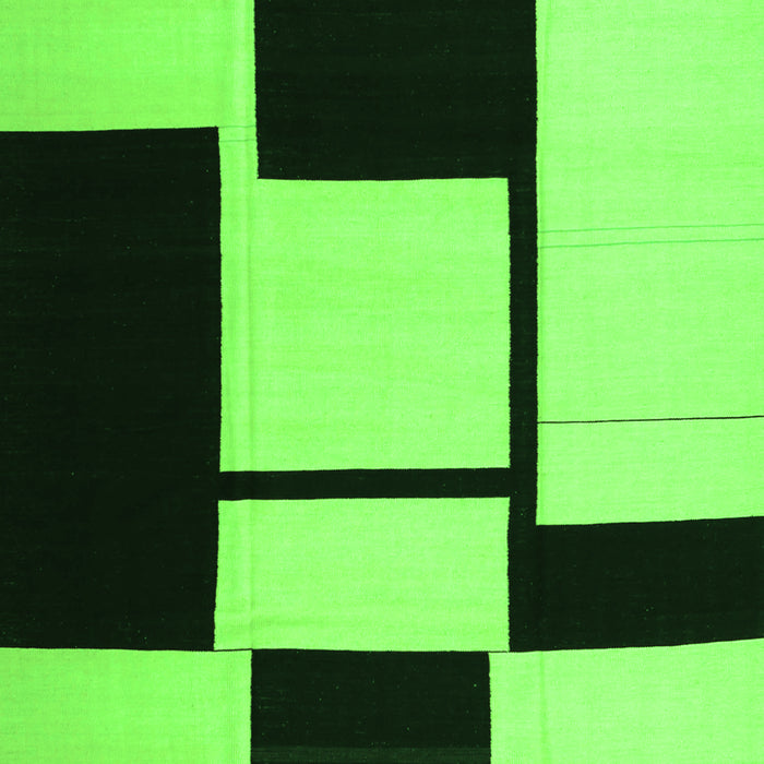 Abstract Green Contemporary Rug, con1707grn