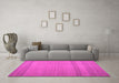 Machine Washable Abstract Pink Contemporary Rug in a Living Room, wshcon1708pnk