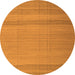 Square Abstract Orange Contemporary Rug, con1708org