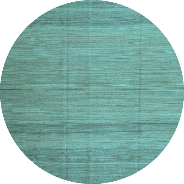 Round Machine Washable Abstract Light Blue Contemporary Rug, wshcon1708lblu