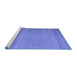 Sideview of Machine Washable Abstract Blue Contemporary Rug, wshcon1708blu