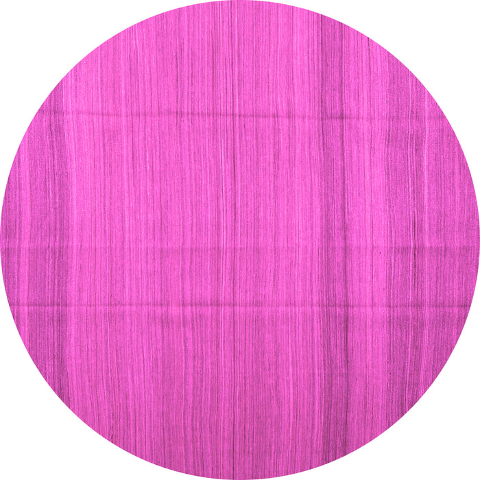 Round Abstract Pink Contemporary Rug, con1708pnk