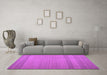 Machine Washable Abstract Purple Contemporary Area Rugs in a Living Room, wshcon1708pur