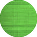 Square Abstract Green Contemporary Rug, con1708grn