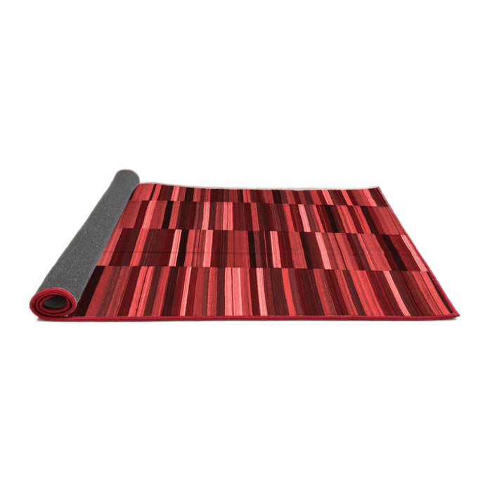 Abstract Red Contemporary Area Rugs