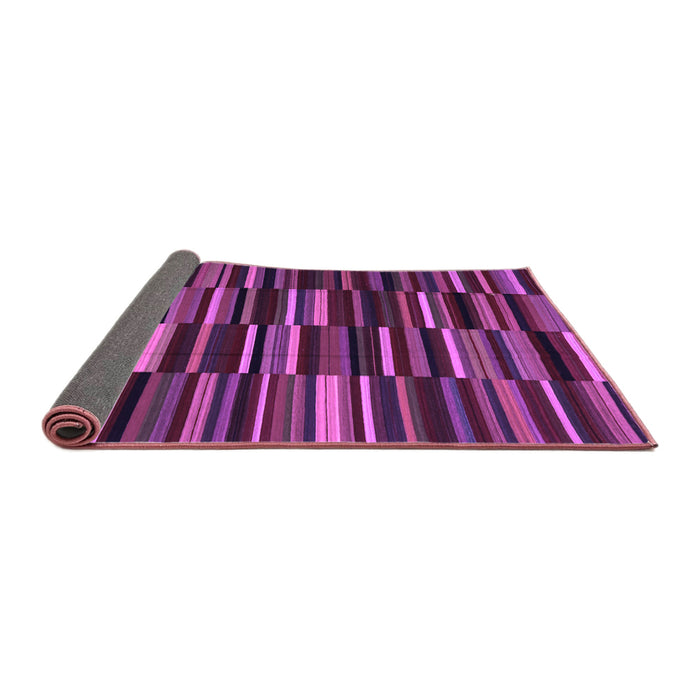 Sideview of Abstract Purple Contemporary Rug, con1709pur
