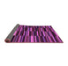 Sideview of Abstract Purple Contemporary Rug, con1709pur