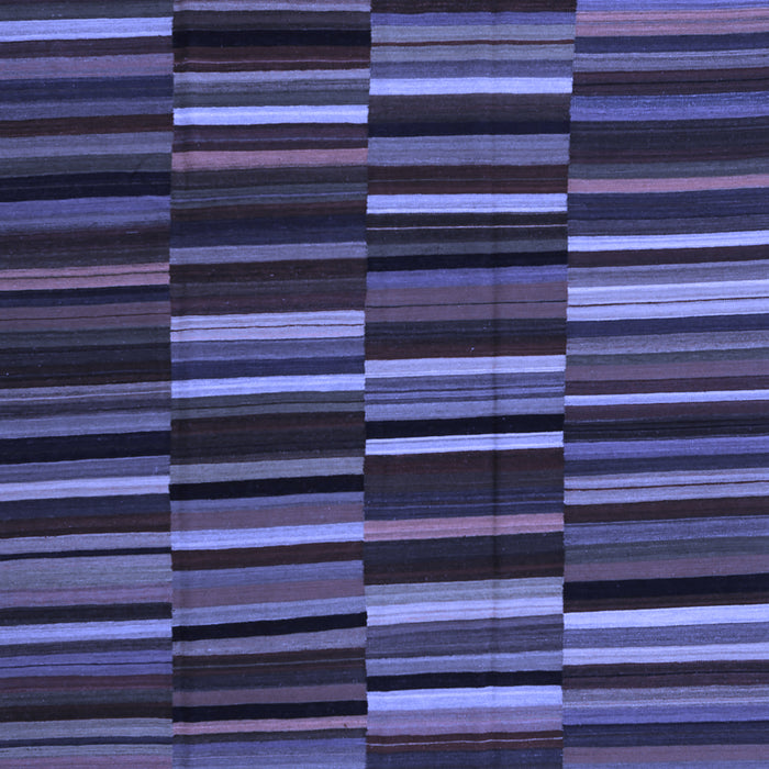 Abstract Blue Contemporary Rug, con1709blu