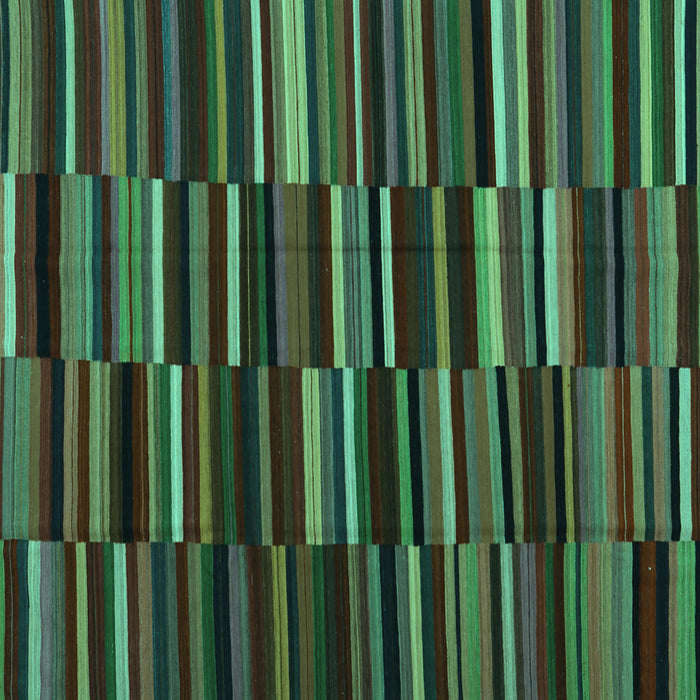 Square Machine Washable Abstract Turquoise Contemporary Area Rugs, wshcon1709turq