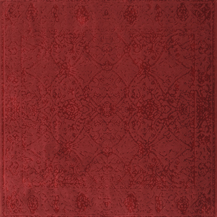 Square Machine Washable Abstract Brown Contemporary Rug, wshcon170brn