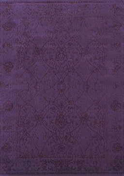 Abstract Blue Contemporary Rug, con170blu