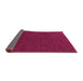 Sideview of Abstract Purple Contemporary Rug, con170pur