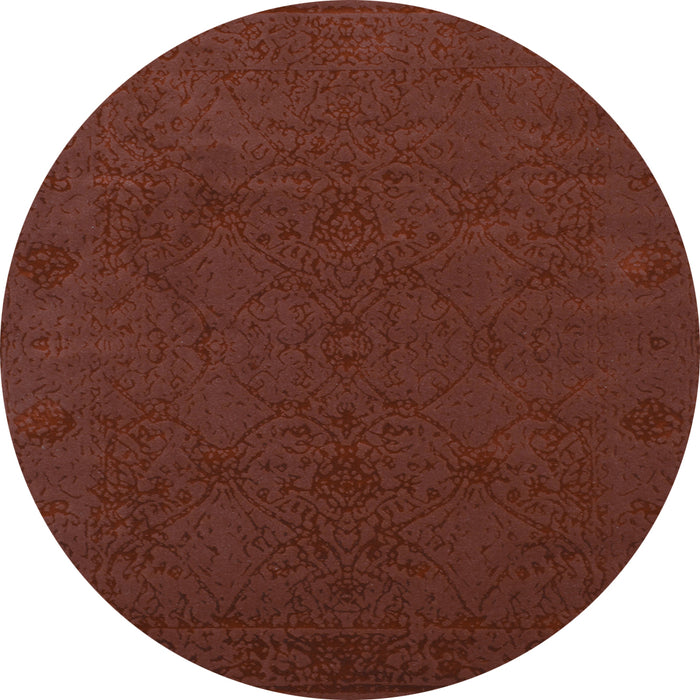 Round Machine Washable Abstract Light Blue Contemporary Rug, wshcon170lblu