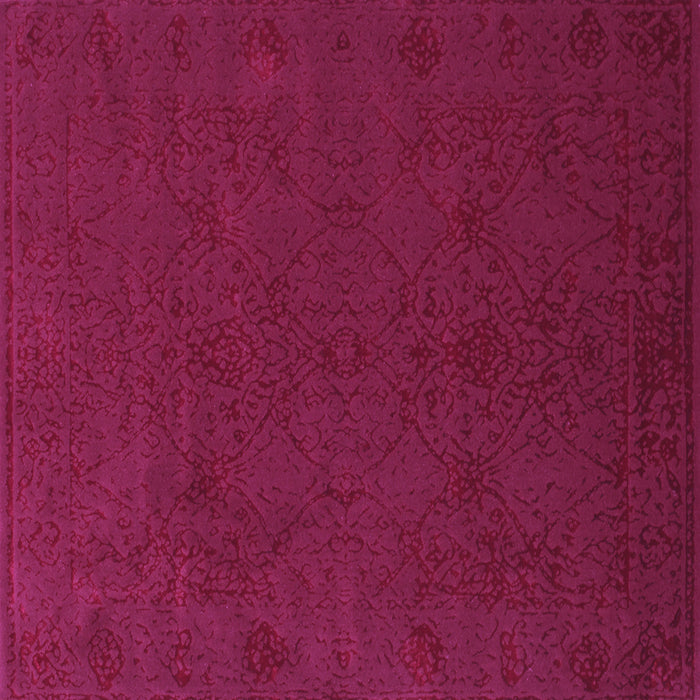 Square Abstract Purple Contemporary Rug, con170pur