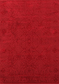 Abstract Red Contemporary Rug, con170red