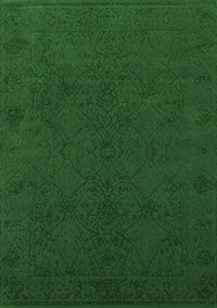 Abstract Emerald Green Contemporary Rug, con170emgrn