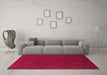 Machine Washable Abstract Pink Contemporary Rug in a Living Room, wshcon170pnk