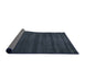 Thickness of Contemporary Dark Blue Grey Blue Modern Rug, con171