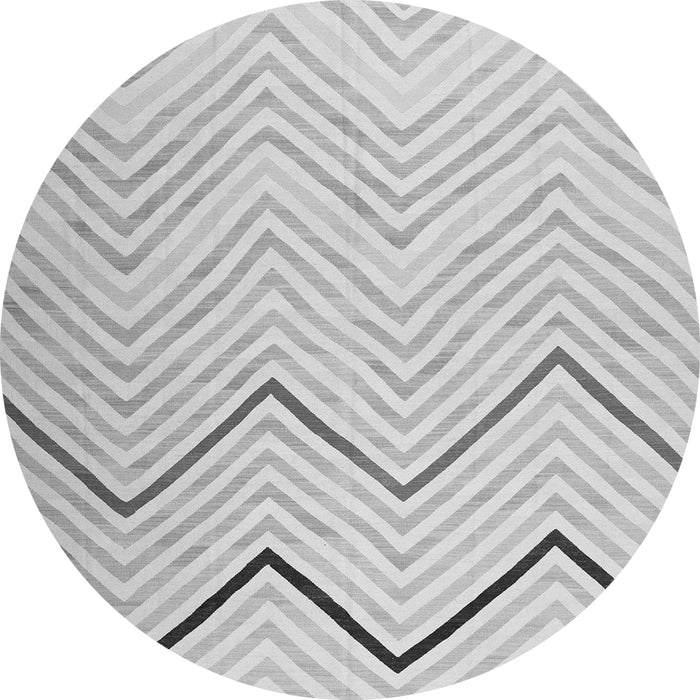 Square Abstract Gray Contemporary Rug, con1710gry