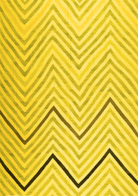 Abstract Yellow Contemporary Rug, con1710yw