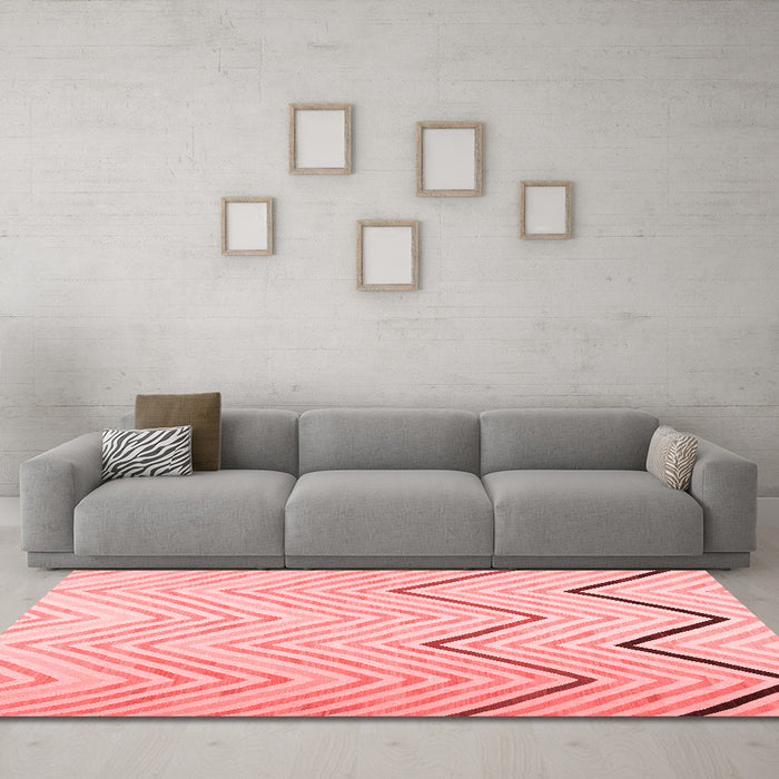 Contemporary Red Washable Rugs