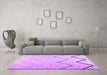 Machine Washable Abstract Purple Contemporary Area Rugs in a Living Room, wshcon1710pur