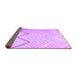 Sideview of Abstract Purple Contemporary Rug, con1710pur