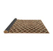 Thickness of Contemporary Saddle Brown Modern Rug, con1711