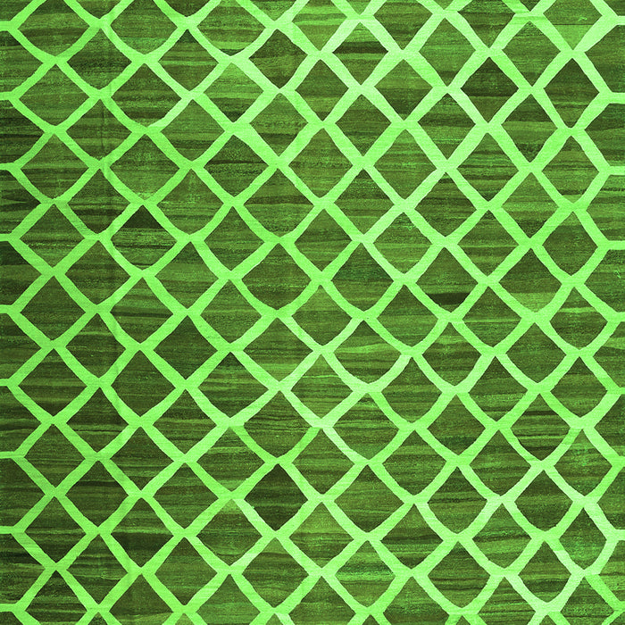 Abstract Green Contemporary Rug, con1711grn