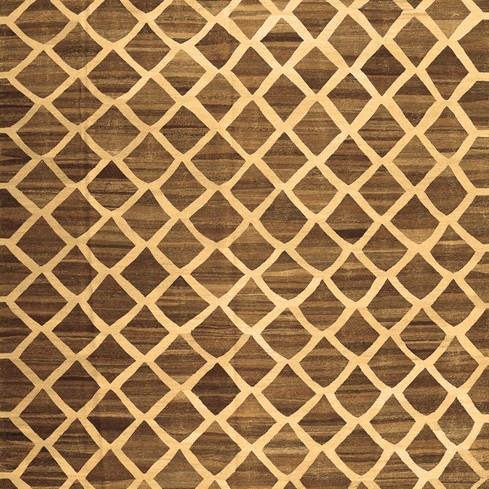 Abstract Brown Contemporary Rug, con1711brn