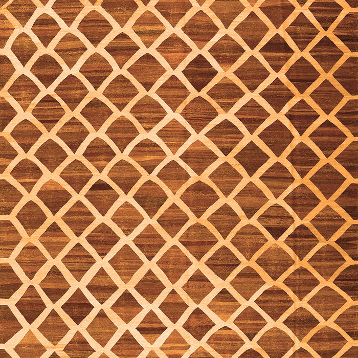 Abstract Orange Contemporary Rug, con1711org