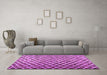 Machine Washable Abstract Purple Contemporary Area Rugs in a Living Room, wshcon1711pur