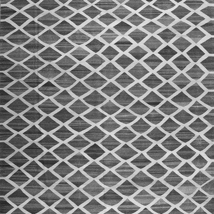 Serging Thickness of Abstract Gray Contemporary Rug, con1711gry