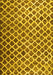 Machine Washable Abstract Yellow Contemporary Rug, wshcon1711yw