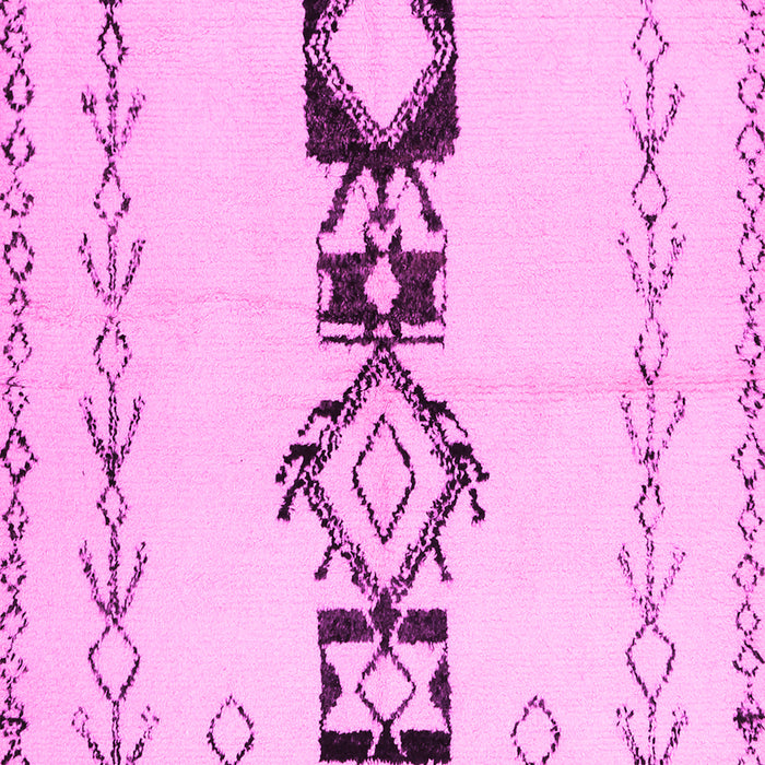 Machine Washable Solid Pink Modern Rug, wshcon1712pnk