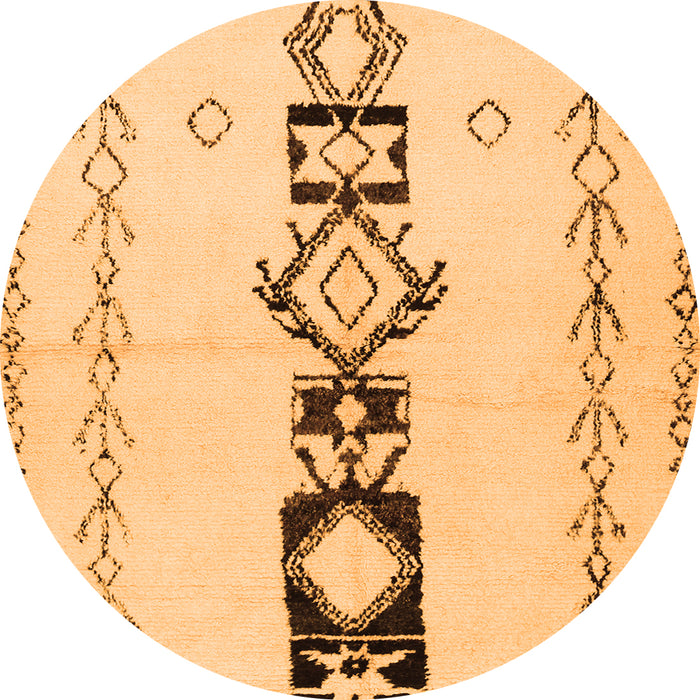 Machine Washable Solid Orange Modern Area Rugs, wshcon1712org