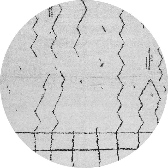 Machine Washable Solid Gray Modern Rug, wshcon1713gry