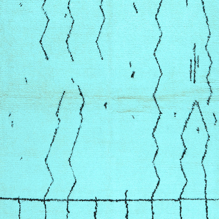 Solid Light Blue Modern Rug, con1713lblu