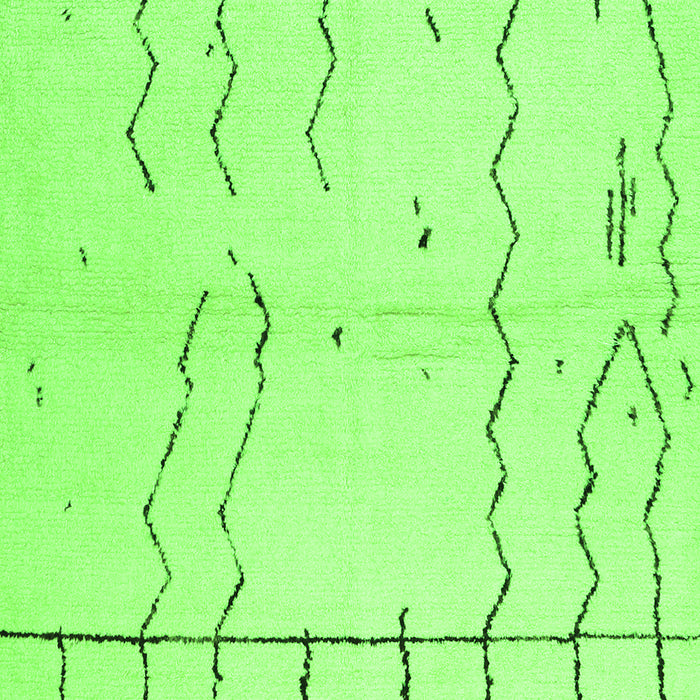 Serging Thickness of Machine Washable Solid Green Modern Area Rugs, wshcon1713grn