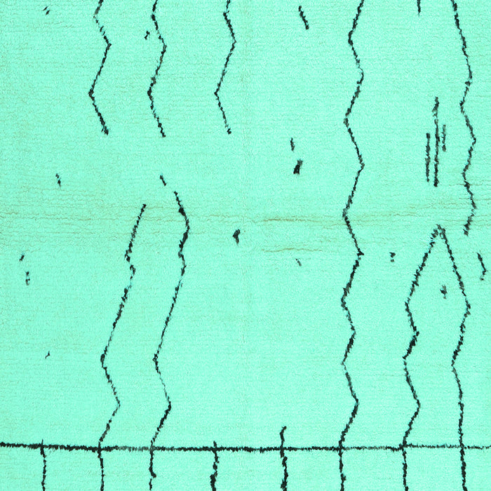 Solid Turquoise Modern Rug, con1713turq