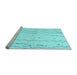 Sideview of Machine Washable Solid Light Blue Modern Rug, wshcon1713lblu