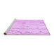 Sideview of Machine Washable Solid Purple Modern Area Rugs, wshcon1713pur