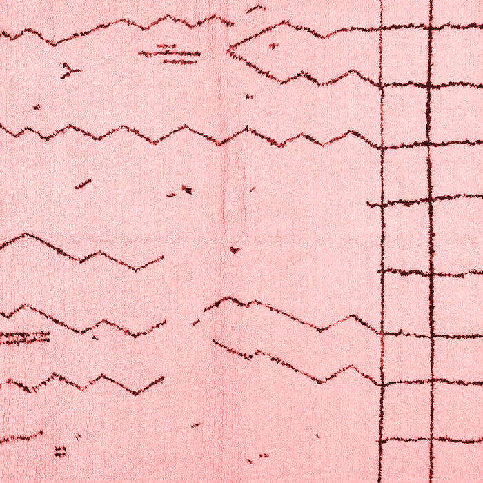 Machine Washable Solid Red Modern Rug, wshcon1713red