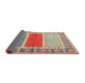 Thickness of Contemporary Cherry Red Southwestern Rug, con1714