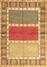 Machine Washable Southwestern Brown Country Rug, wshcon1714brn