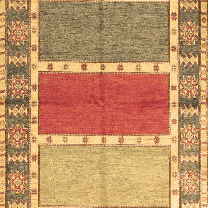 Machine Washable Southwestern Brown Country Rug, wshcon1714brn