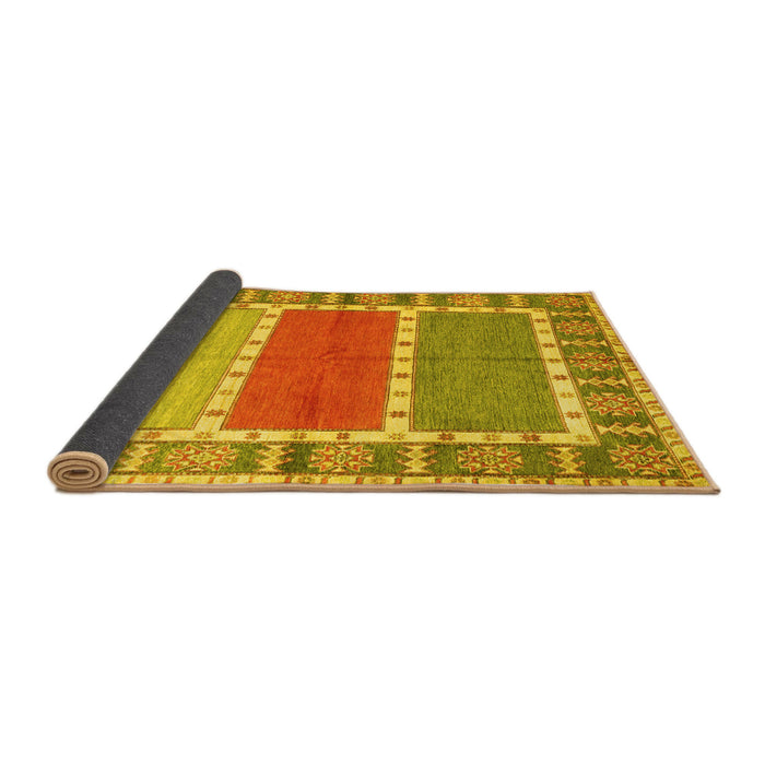 Sideview of Southwestern Yellow Country Rug, con1714yw