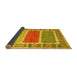 Sideview of Southwestern Yellow Country Rug, con1714yw