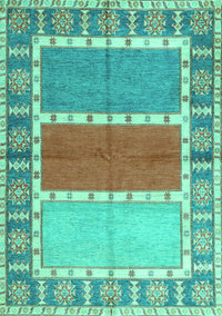 Southwestern Turquoise Country Rug, con1714turq