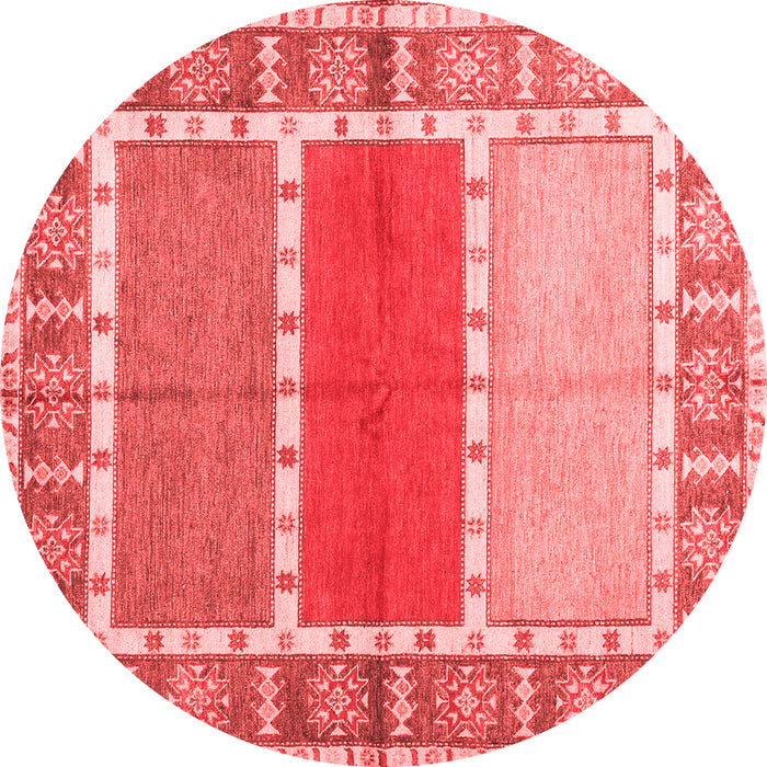 Machine Washable Southwestern Red Country Rug, wshcon1714red